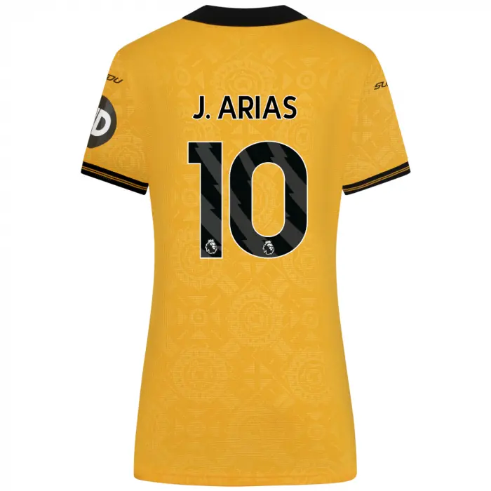 Wolverhampton Wanderers Store | Shop Official 2025-26 Wolves Pro Home Shirt – Womens J. ARIAS 10 Wolves Gear